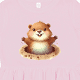 thumbnail image 4 of Inktastic Happy Groundhog Girls Toddler Dress, 4 of 5