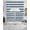Haze Blue Sky Blue, variant on Black Gray Striped Swag Curtains for Living Room/Bedroom Windows, Contemporary Minimalist Lines Art Kitchen Curtains and Valances Set 36 Inch Length, Light Filtering Swags Valance Curtain Panels