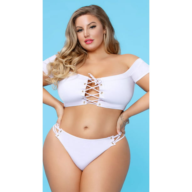 foretrække Udled pop Plus Size Alejandra Cheeky Bikini Bottom - Walmart.com