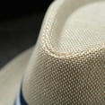 thumbnail image 5 of Prolriy Panama Hat Men Fedora Hats Men and Women Retro Jazz Hat Soild British Sun Hat Travel Sun Hats for Women Beige, 5 of 8