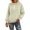 Beige, variant on Women's Quarter Zip Hoodie, Soft Pullover Sweatshirt with Adjustable Hood, Long Sleeve Casual Streetwear for Everyday, Solid Color Comfortable Hooded Top for Women, Trendy Zip Up Design Beige