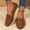 #201-Brown, variant on Wowcloth Women's Casual Slip-On Loafers – Breathable Low-Cut Design with Flat Soft Sole for Versatile Everyday Wear
