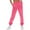 Hot Pink, variant on Women's Sweatpants Tall Fleece Winter Thermal Casual Solid Color High Waisted Plus Velvet Running Fitness Sports Pants Pink XL