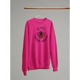 thumbnail image 3 of Bee Happy Nature Garland Sweatshirt Women -Image by Shutterstock, Female Large, 3 of 4