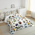 thumbnail image 3 of Manfei Butterfly Dragonfly Honeybee 2pcs Bedding Comforter Set,Colorful Insect Twin Comforter Sets,Animal Wildlife Breathable Bedding Set,Lightweight Abstract Room Decor,Reversible, 3 of 8