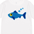 thumbnail image 4 of Inktastic Fishing Blue Fish Boys or Girls Long Sleeve Toddler T-Shirt, 4 of 5
