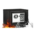 thumbnail image 1 of Small Fireproof Safe Box with Electronic Keypad, Large Capacity Security Safe for Home and Office, Protect Valuables, Documents, Jewelry, Cash(9.1"" x 6.7"" x 6.7''), 1 of 5