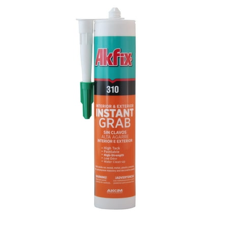 Akfix 310 Instant Grab Construction Adhesive, 10.5 fl. oz. Paintable and
