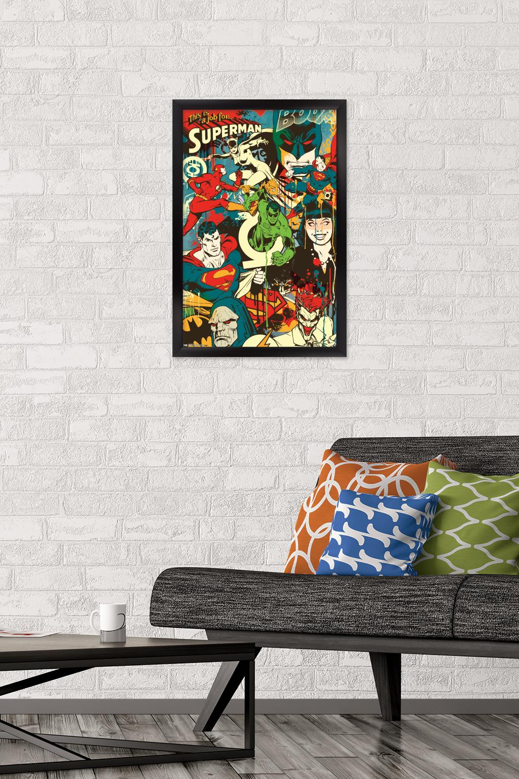 DC Comics - Justice League - This Looks Like A Job Wall Poster, 14.725" x 22.375", Framed