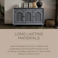 thumbnail image 6 of Maven Lane Patrin Handmade Heritage Wooden Sideboard in Grey Distressed Finish, 6 of 6
