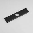 thumbnail image 3 of BWE Faucet Cover Sink Hole Deck plate 10 Inch for 1 or 3 Hole Black Bathroom or Kitchen Sink Faucet Oversized Escutcheon Plate Vessel Vanity Basin Sink Stainless Steel Plate Square Modern, 3 of 6