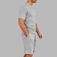 thumbnail image 4 of Ceisia Men's Slim Fit Diamond Jacquard 2-Piece Set Crew Neck Short Sleeve T-Shirt with Elastic Waist Drawstring Shorts Gifts, 4 of 6