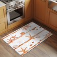 thumbnail image 2 of Orange Sea Star Front Door Rugs 2x3 ft Summer Beach Fish Shell Sea Stars Orange Stripes Small Rug for Entryway Non Slip Washable Bathroom Door Mat Absorbent Floor Mat for Indoor Entrance, 2 of 9