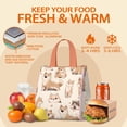 thumbnail image 5 of Shiba Inu Insulated Lunch Bag for Women & Adults,Large Portable Soft Cooler Lunch Bag,Thermal Food Storage Tote with Pearl Cotton,8.66L,8.75x5.75x9.5 Inch, 5 of 6