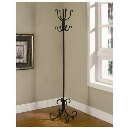 Coaster Company Classic Metal Coat Rack, Black