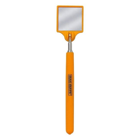 Mag-Mate Inspection Mirror,7" to 35-1/2" L,Square 312AHVO
