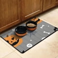 thumbnail image 3 of Ghost Boo Spooky Dog Food Mats for Floors Happy Halloween Absorbent No-Slip 17x30 Inch Pet Food Mat Pet Feeding Mat EcoFriendly Durable Pet Placemat, 3 of 7