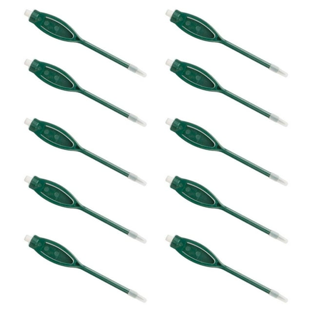 Almencla 10x Golf Pencils Golf Pocket Pencils with Tip Protector Caps Golf Scoring Pen Green