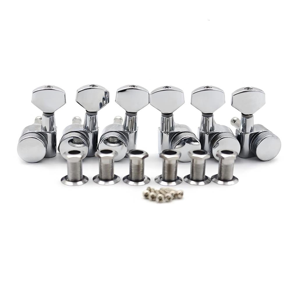 Yihuala Guitar Tuners String Tuning Peg Tuning Pegs for Guitars Tunings Machines 6Piece Guitar Tuners Pegs Machine Heads Set