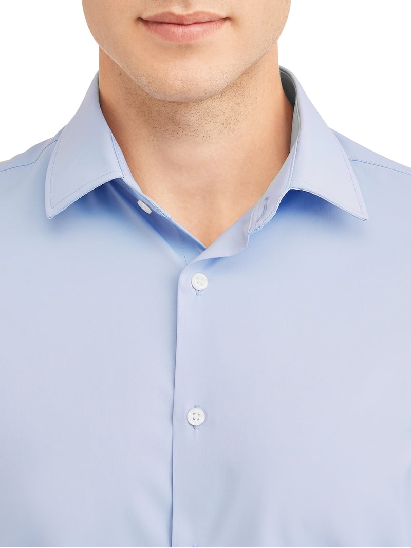 j.m. haggar slim fit dress shirt Haggar Wrinkle Free Slim Fit Dress Shirt in Black main image 0