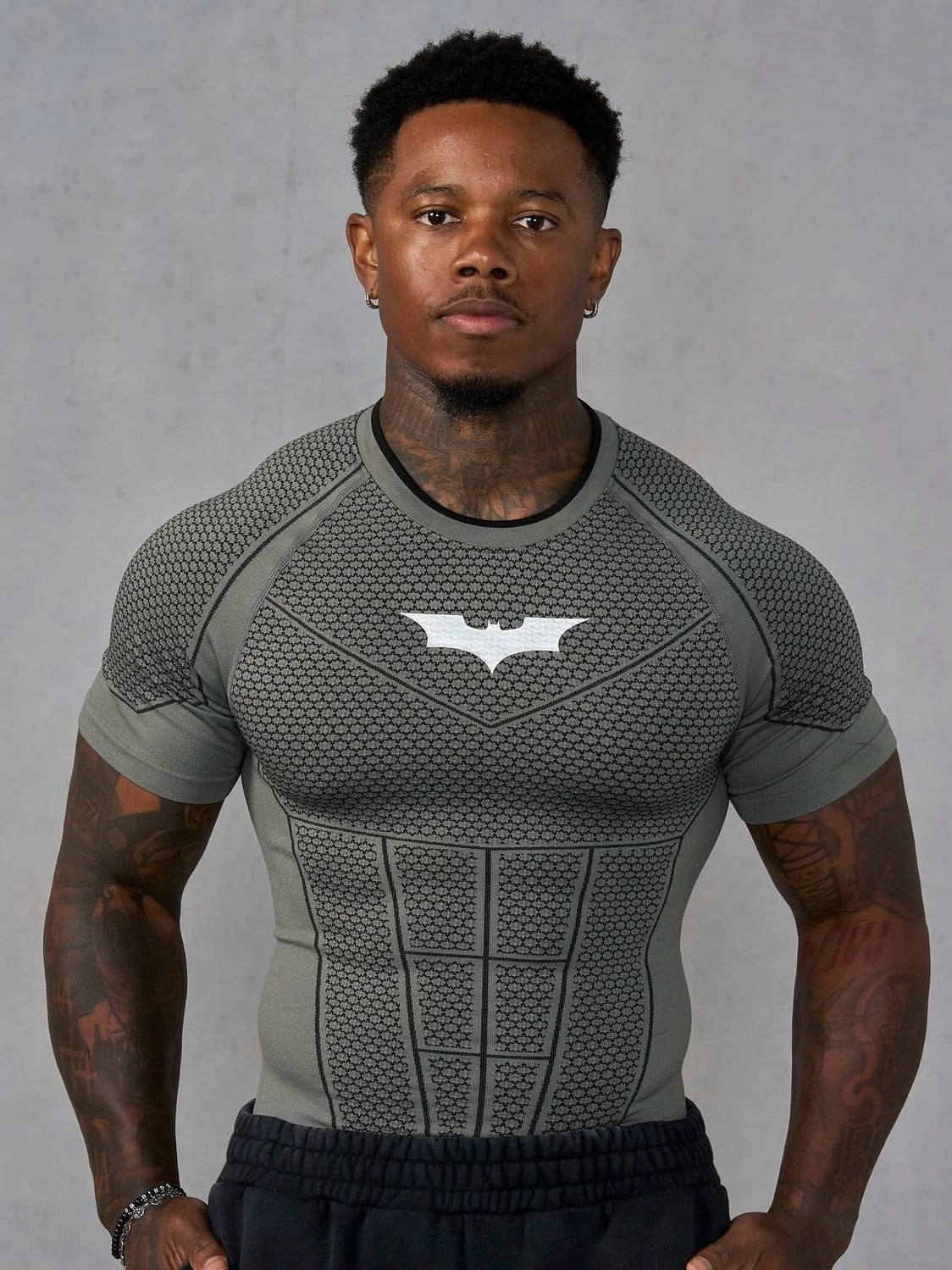 Men's Athletic Compression Short Sleeve Shirt, Breathable Quick Dry Gym Workout Top, Stretch Performance Sportswear for Gym and Sports