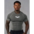 thumbnail image 6 of Men's Athletic Compression Short Sleeve Shirt, Breathable Quick Dry Gym Workout Top, Stretch Performance Sportswear for Gym and Sports, 6 of 9