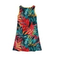 thumbnail image 5 of YOUYEDIAN Hawaiian Teen Dresses Crew Neck Sleeveless Sundress 2025 Summer Beach Palm Tree Printed Dresses Cute Plain Midi Dress,Sky Blue 5-6 Years, 5 of 6