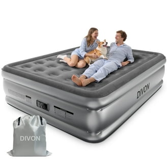 Coleman Inflatable Airbed with Zip on Topper & Battery Run Pump