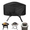 thumbnail image 1 of Cubierta para Fogata Uxcell, 48" x 18" Impermeable y Resistente a las Inclemencias del Tiempo para Parrilla Exterior [Negro], 1 of 7