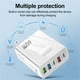 thumbnail image 4 of Cargador rápido PD de 36W - Puerto USB-C 5V3.1A y 3 puertos USB-A Adaptador de pared con distribución de energía inteligente, 4 of 5