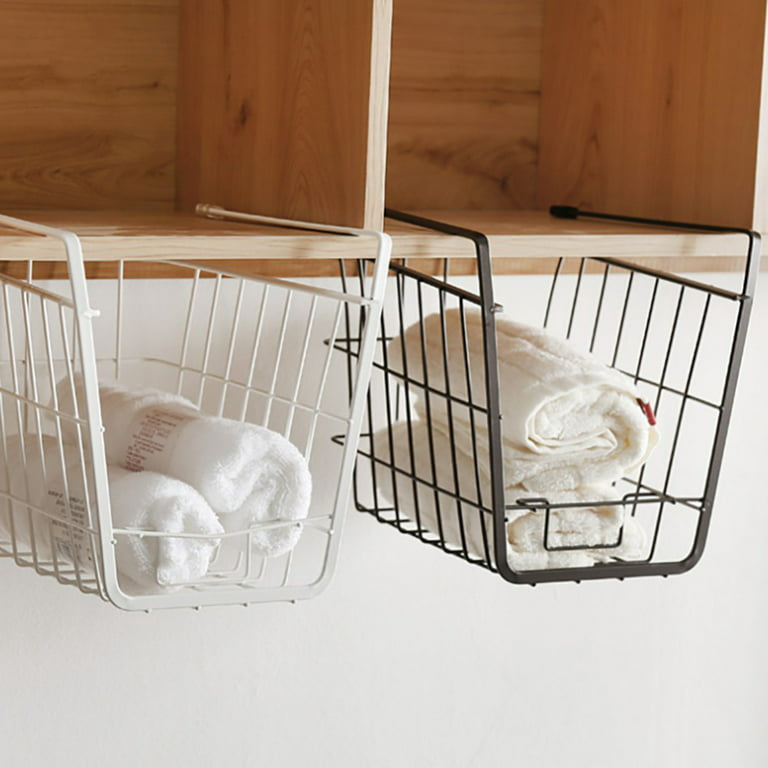 1pc Hanging Basket Wire Baskets Under Shelves Storage Rack - Temu
