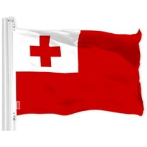 G128 Tonga Tongan Flag | 3x5 Ft | LiteWeave Pro Series Printed 150D Polyester | Country Flag, Indoor/Outdoor, Vibrant Colors, Brass Grommets, Thicker and More Durable Than 100D 75D Polyester