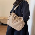 thumbnail image 5 of CGCBAG Bolso de mano de lona de pana de moda para mujer, bolso de hombro informal de gran capacidad, bolso cruzado de diseñador simple y sólido, bolsos de mano para mujer, 5 of 5