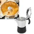 thumbnail image 4 of Italian Coffee Macine, Stovetop Moka Pot Humanized Handle 100ml Rubber Ring High Pressure Silicone  For Home, 4 of 8