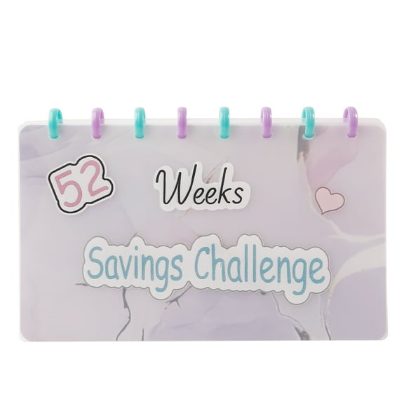 HEMLBOYW 52 Week Savings Challenge Reusable Budget Book with opes Binder for Saving Refillable Organizers