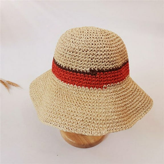 CoCopeaunt Womens Straw Hat Crochet Large Brim Fishermans Hat Sun Visor