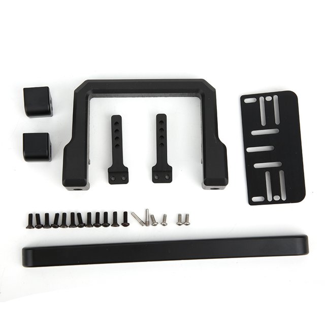 Parachoques Rc Pieza Rc Classic Metal CNC Superficie Pulida Actualización Parachoques Delantero Para Traxxas/TRX-4/Land RoverBlack YLSHRF Negro