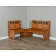 thumbnail image 3 of Pemberly Row Farmhouse Wood Breakfast Nook Set in Rustic Oak, 3 of 12