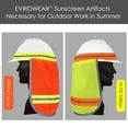 thumbnail image 3 of EvridWear Hard Hat Sun Shade Shield for Construction, Outdoor Activities, UV Protection (2 Pack, Lime), 3 of 11