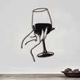 thumbnail image 2 of Cuadro Decorativo de Metal con Diseño COPA DE VINO Chico, 2 of 4