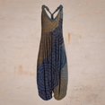 thumbnail image 2 of TIMIFIS Combinaison d'Été pour Femmes Jumpsuits Col en V boho Ample Harlan avec Poche, 2 of 4