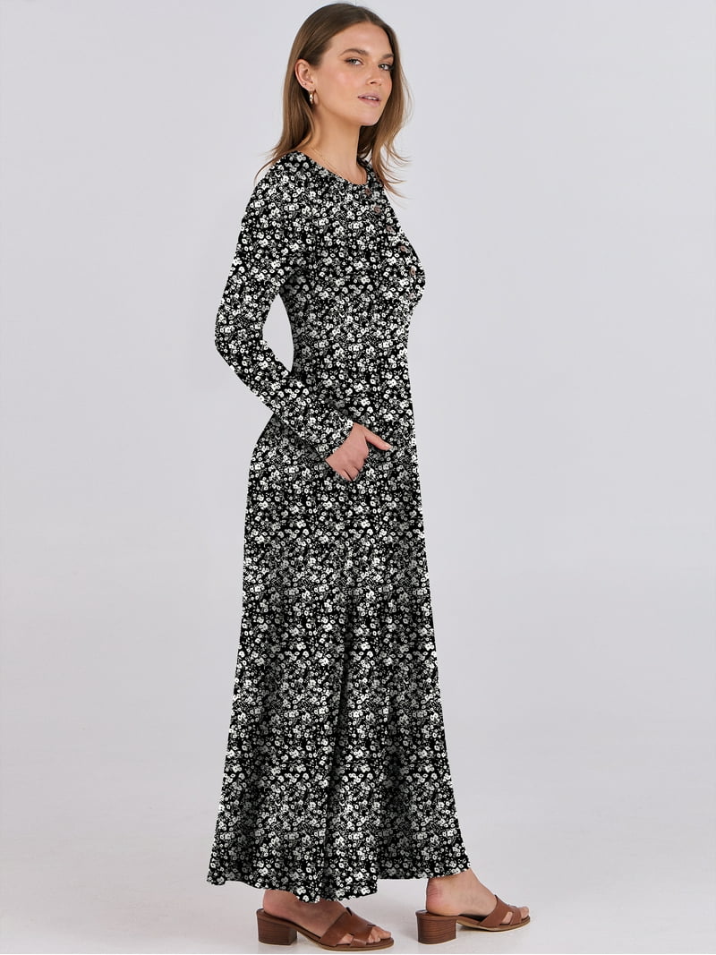 slim fit dress slacks Girls Embellished Applique Fit Flare Maxi Dress Blue / 2-3 Y