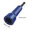 thumbnail image 4 of Tuerca Alambre Con Conector Cable Giratorio Mandril 1/4 () Azul, 4 of 4