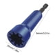 thumbnail image 4 of Tuerca Alambre Con Conector Cable Giratorio Mandril 1/4 () Azul, 4 of 4