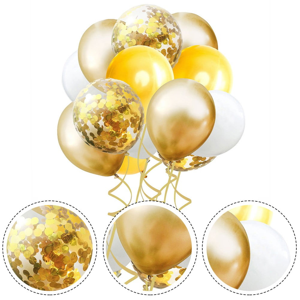 Ballon à confettis en latex, Golden Age, 30e anniversaire