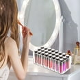 thumbnail image 3 of Clear Acrylic Makeup Organizer 27 Slots Lip Gloss Perfume Holder Compact Storage Display For Lipstick Tubes Brushes Beauty Tools, 3 of 6