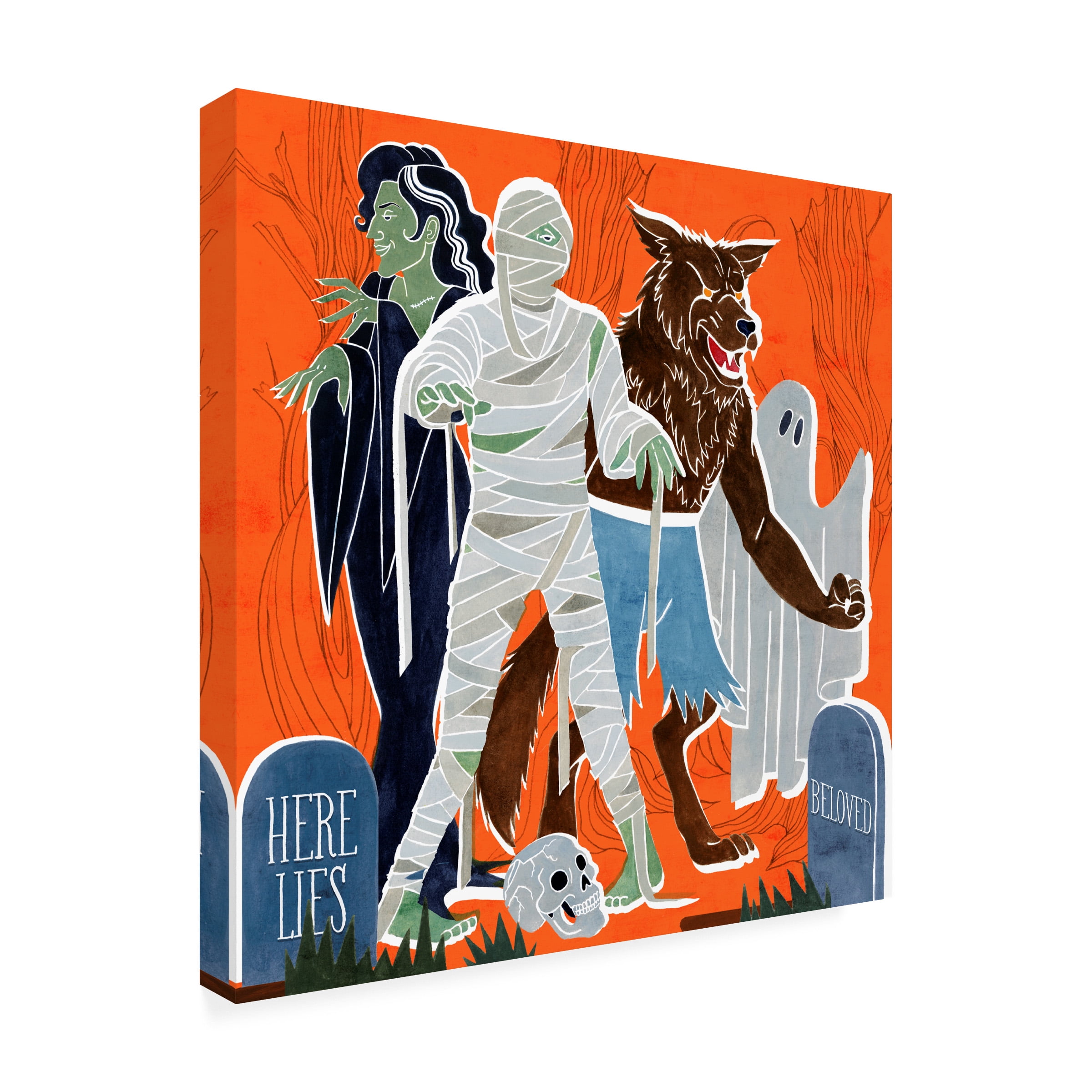 Grace Popp 'Graveyard Gang II' Canvas Art
