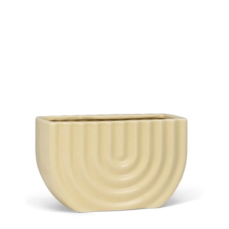 Set of 1 Ridged Small Rectangle Planter