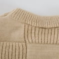 thumbnail image 6 of Wdgfv Men's Crewneck Pullover Sweater Waffle Textured Knitted Sweaters Casual Loose Fit Sweaters with Ribbing Edge, 6 of 8