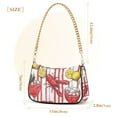 thumbnail image 3 of FORMRS Womens Shoulder Bag with Chain Strap Clutch Purse Cute Tote Handbag, Red Lobster, 3 of 7